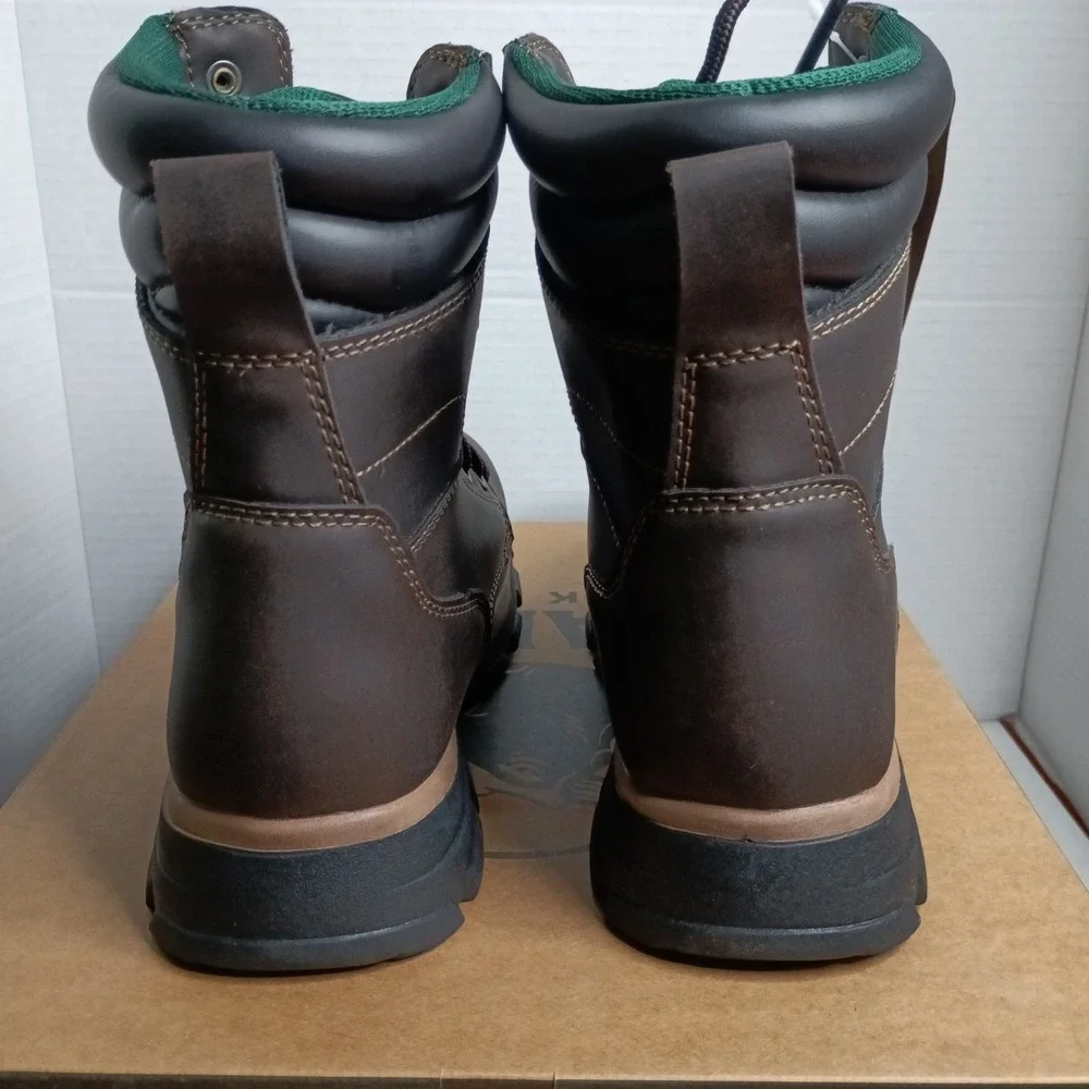 Brahma‎ Koa Mens Steel Toe Work Boots Size 7 Brown Breathable Speed Lacing NWT
